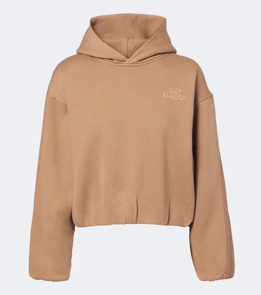 the upside marlon camila cotton-blend jersey hoodie