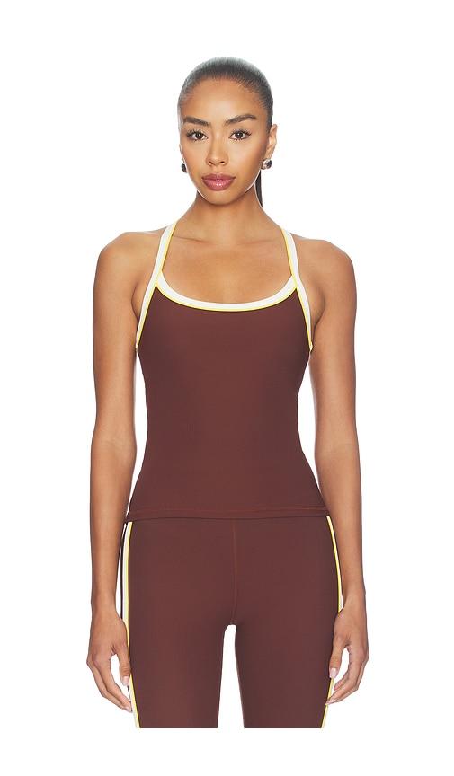 the upside rhythm caleb tank top in brown. - size l (also in xs, s, m)