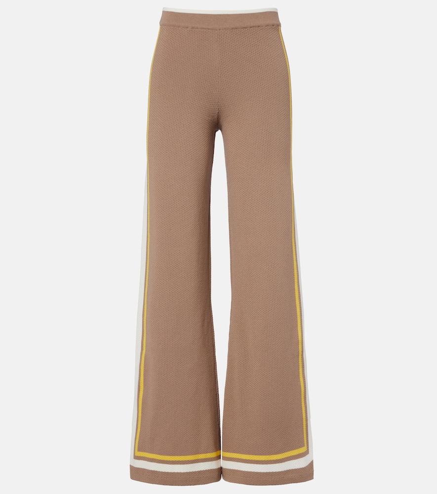 the upside veneto kansas knitted wide-leg pants