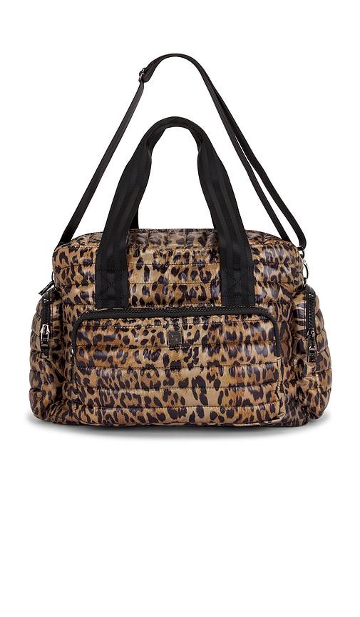 think royln voyager travel bag in brown.
