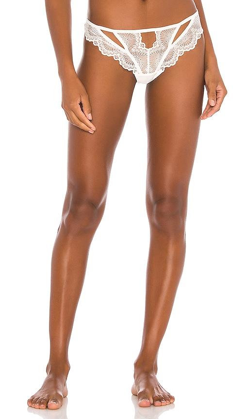 thistle and spire kane cutout thong in white. - size l (also in xs, s, m, xl)