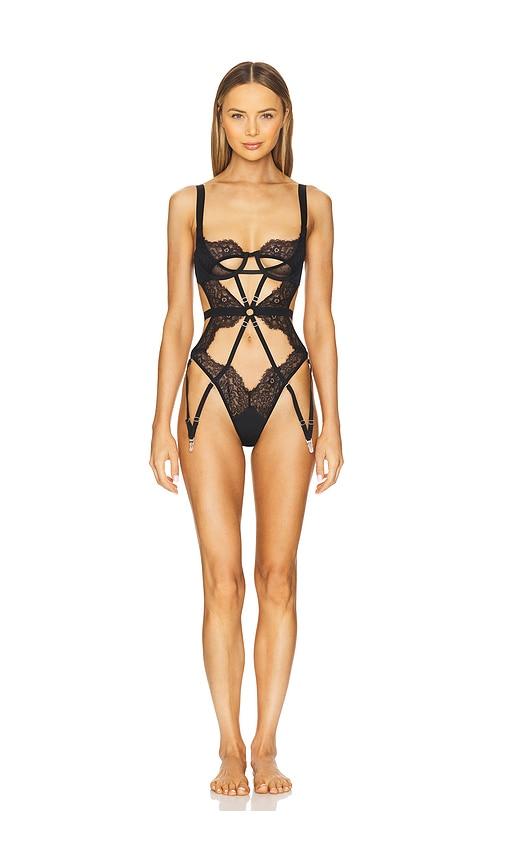 thistle and spire minna playsuit in black. - size l (also in m)