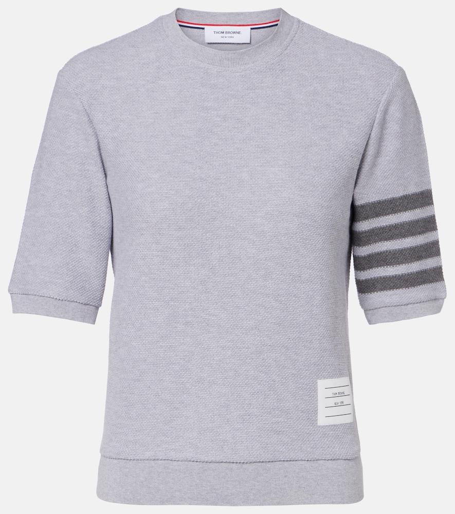 thom browne 4-bar cotton jersey t-shirt