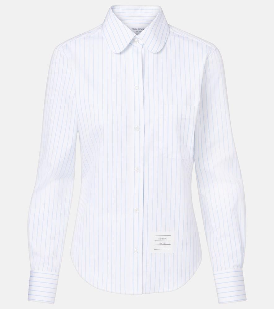 thom browne pinstripe cotton poplin shirt