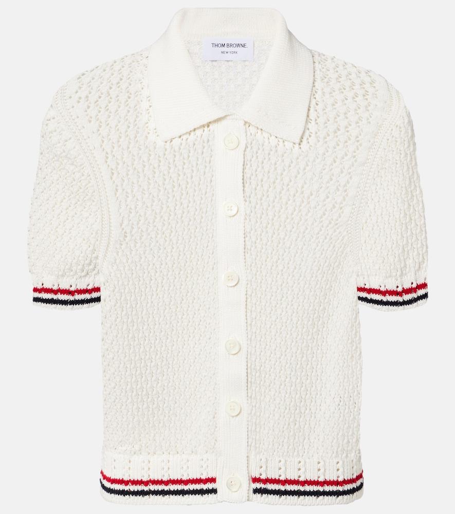 thom browne pointelle cotton top