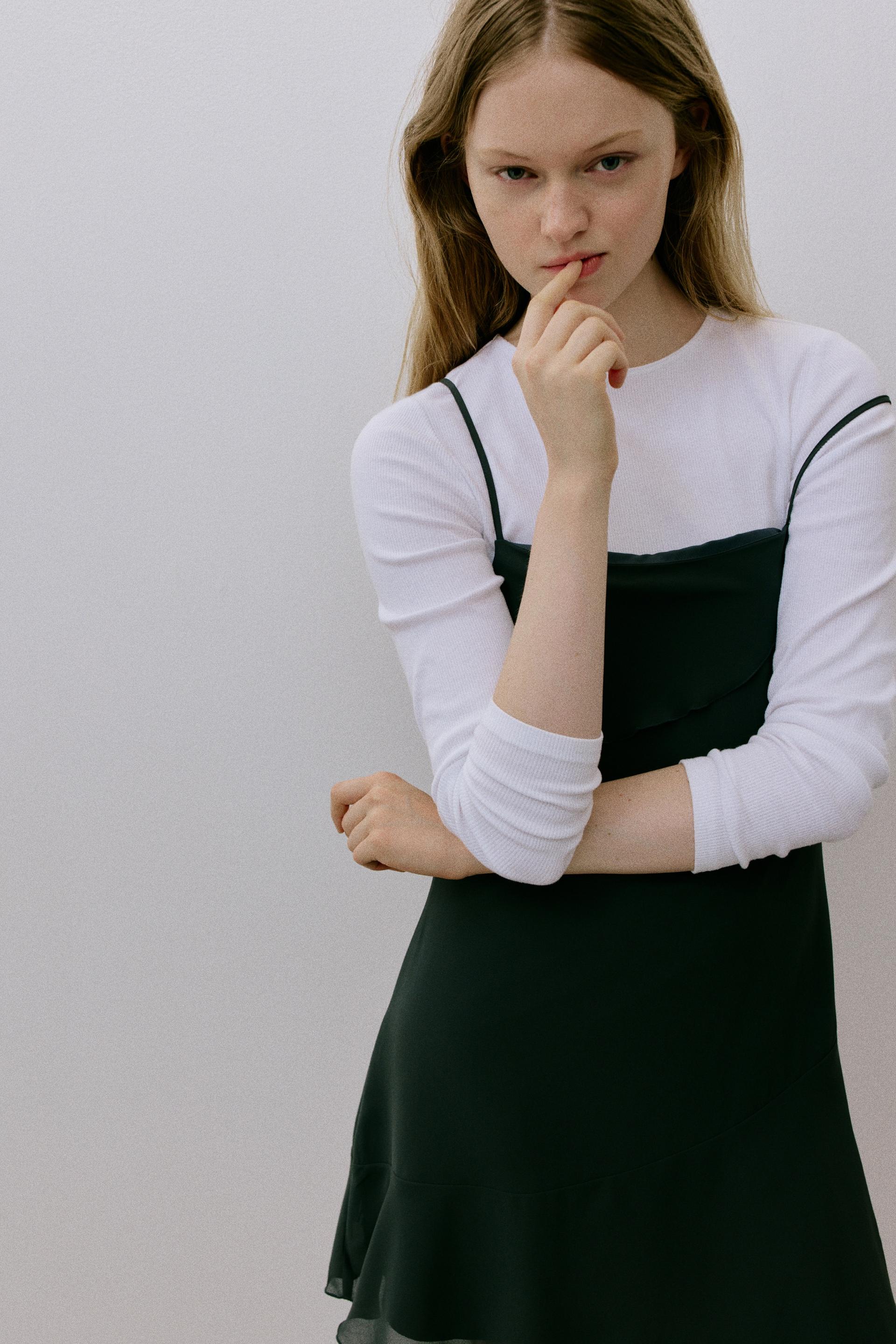 tie-back slip dress