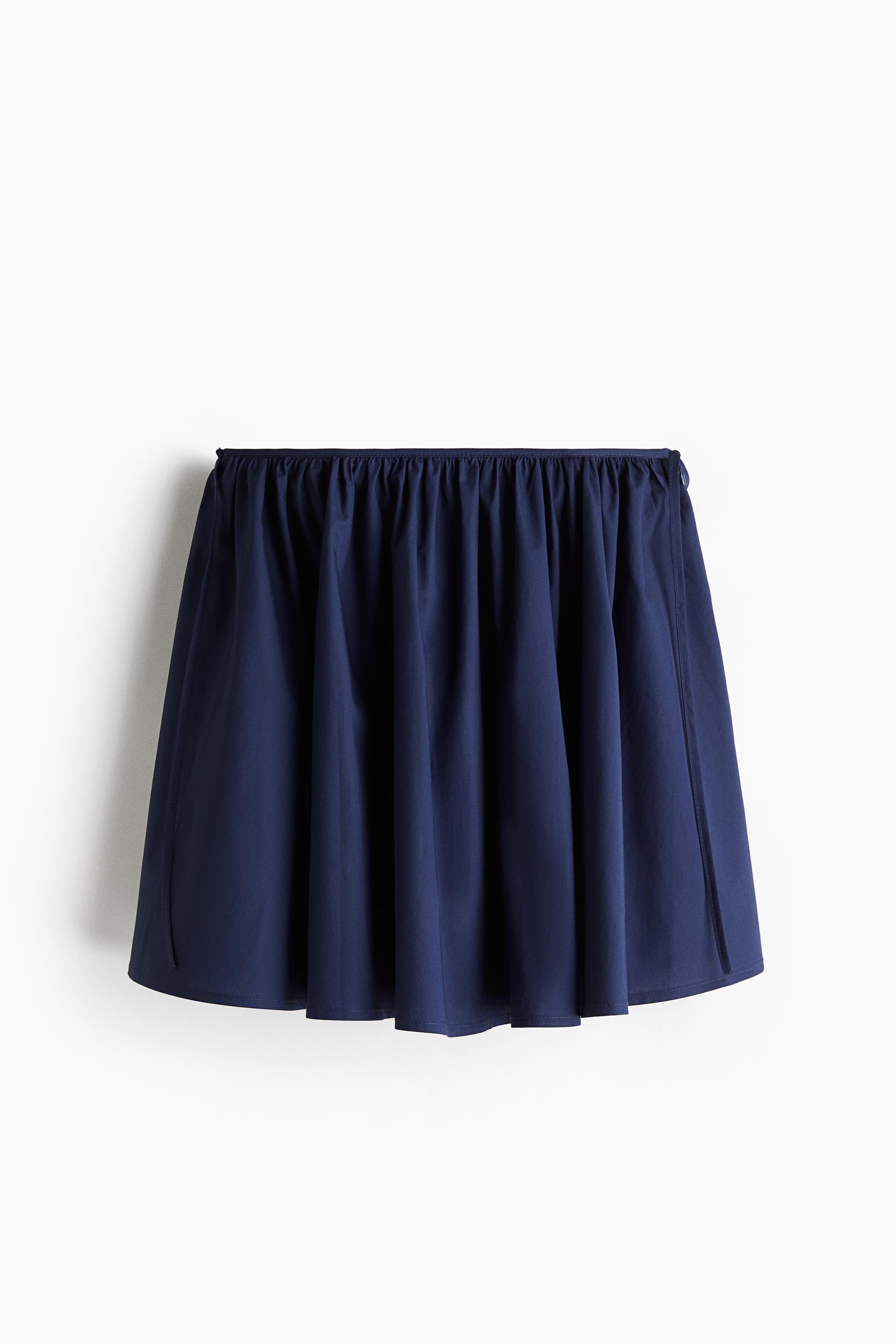 tie-detail mini circle skirt