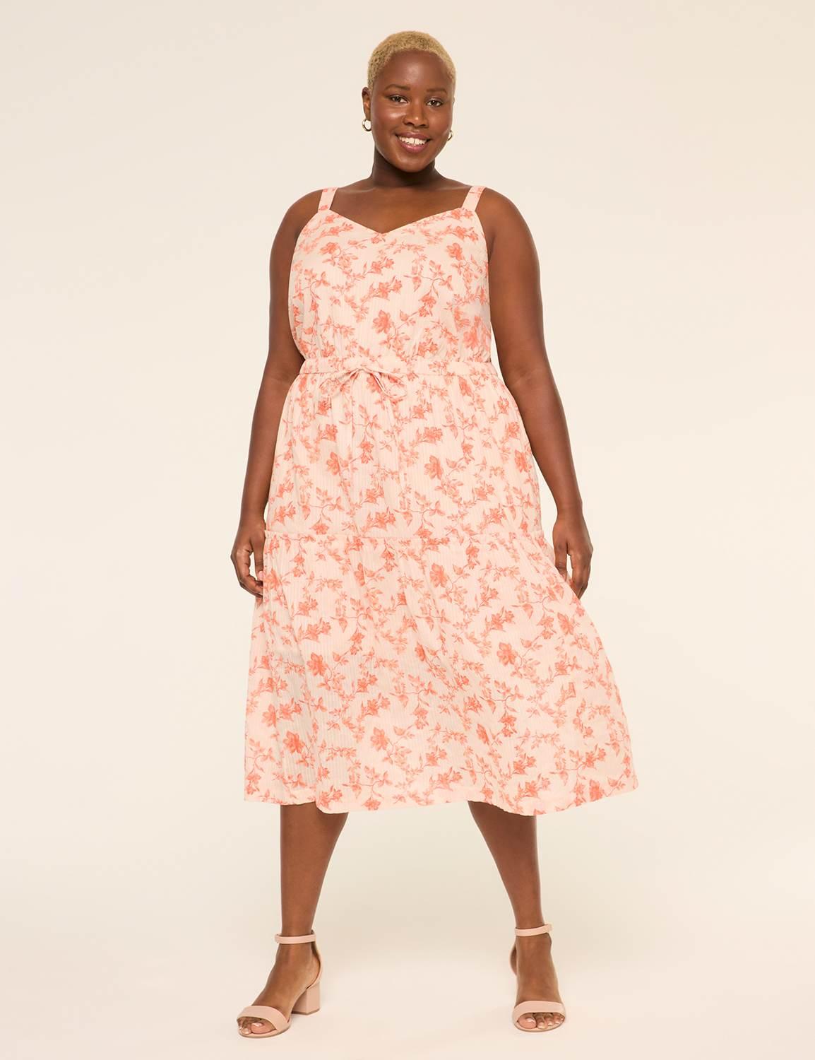 tie-waist tiered maxi dress