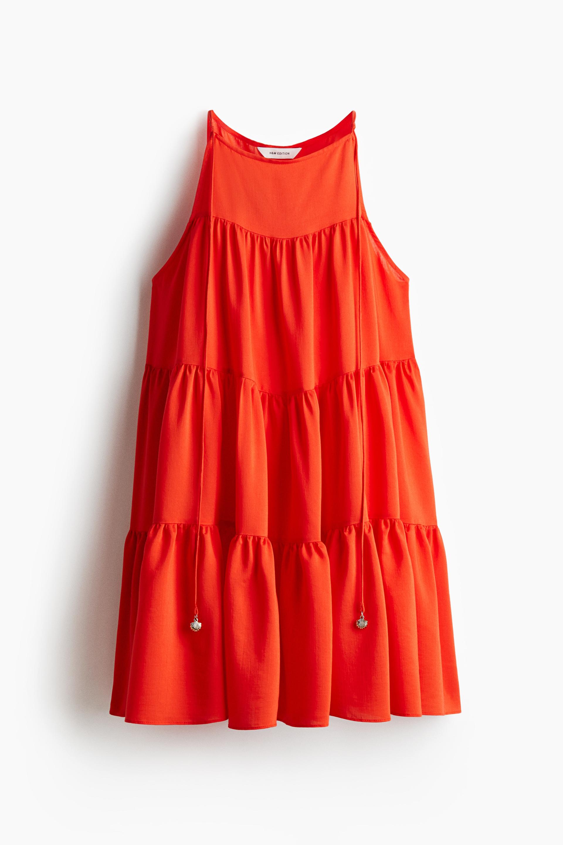 tiered a-line dress