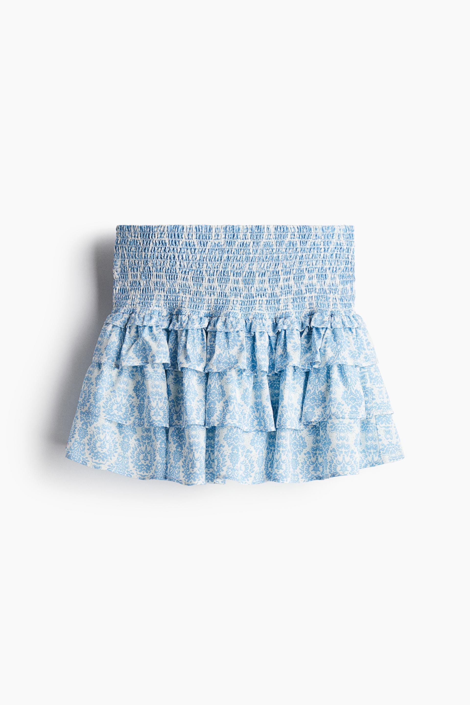 tiered mini skirt