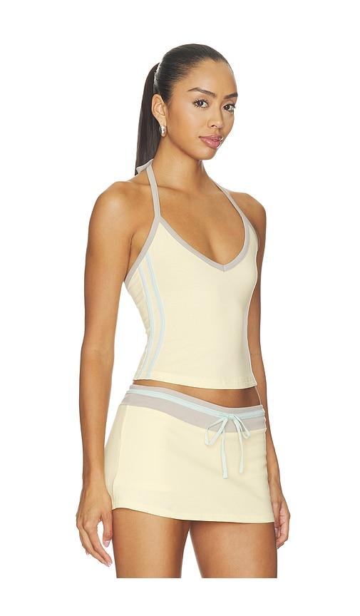 tiger mist alysia top in yellow. - size l (also in xs, s, m)