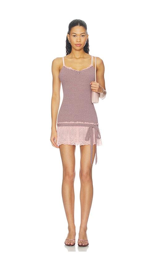 tiger mist celia dress in pink. - size l (also in m, s, xs)