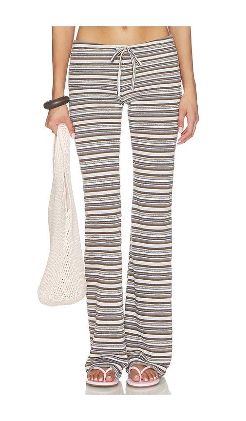 tiger mist dillon pant in brown,blue. - size l (also in xs, s, m, xl)