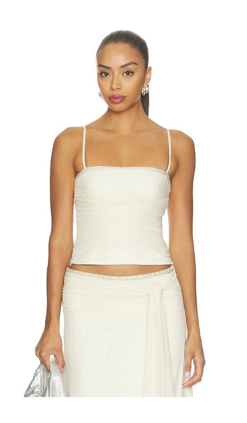 tiger mist juna top in cream. - size m (also in xs, s)