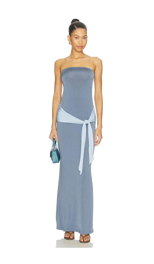 tiger mist tove maxi dress in blue. - size l (also in xs, s, m, xl, xxs)