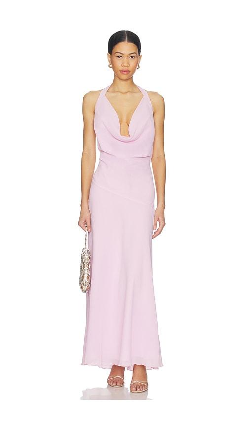 tiger mist zyla maxi dress in pink. - size m (also in s)