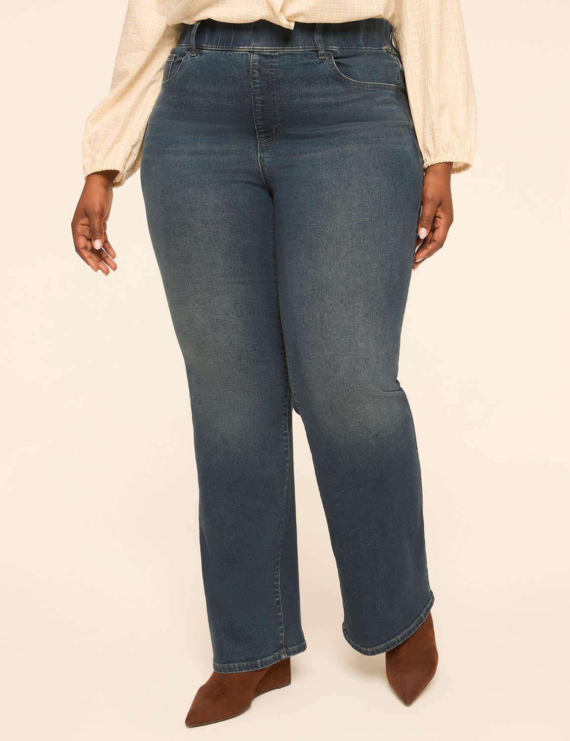 tighter tummy fit pull-on boot jean