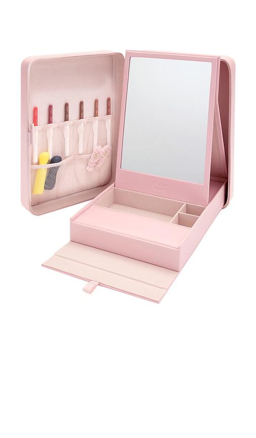 tilt beauty the steddie tilt-up vanity + case in primrose.