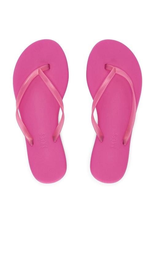tkees aqua flip flops in pink. - size 10 (also in 6, 7, 8, 9, 11)