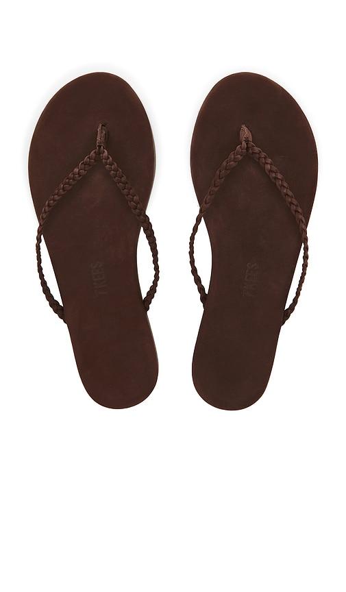 tkees lily braid sandal in brown. - size 7 (also in 8, 9)