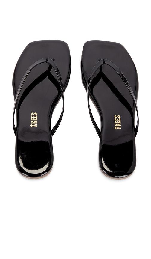 tkees square toe lily sandal in black. - size 8 (also in 9)