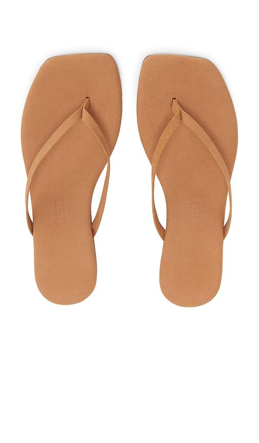 tkees square toe lily suede sandal in tan. - size 5 (also in 6, 7, 8, 9)