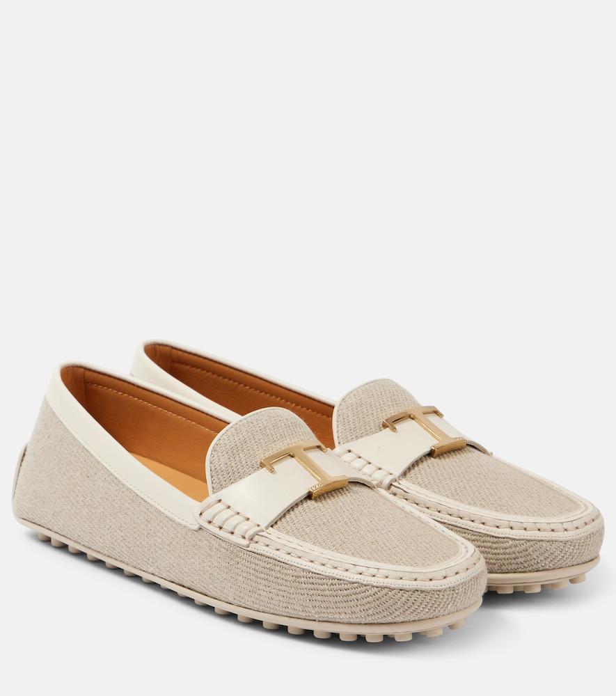 tod's city gommino canvas driving shoes