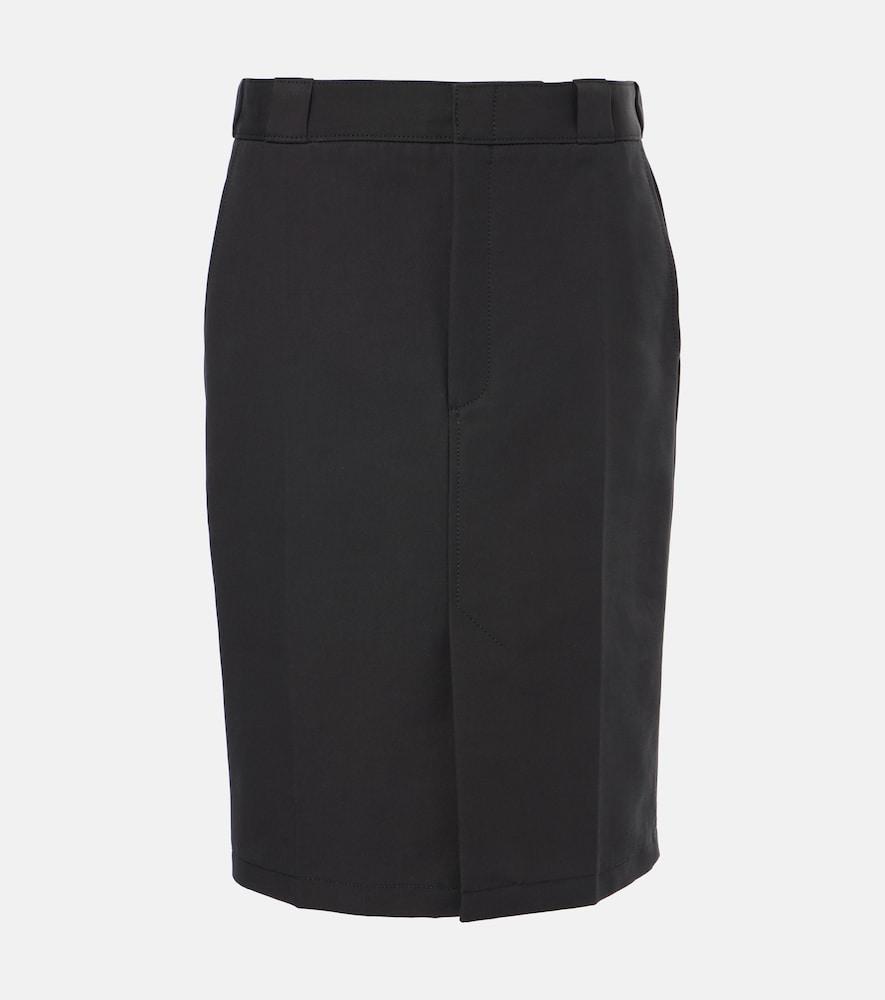 tod's cotton midi skirt