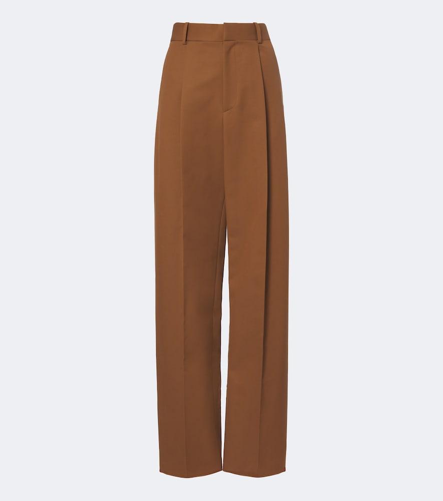 tod's cotton wide-leg pants