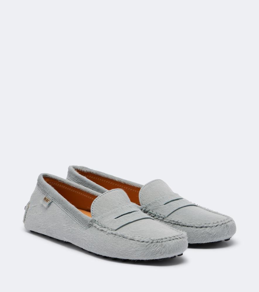 tod's gommino calf hair driving shoes