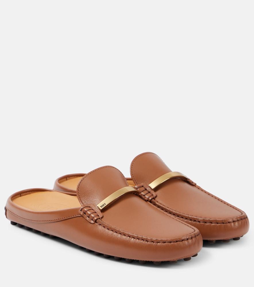 tod's gommino leather mules