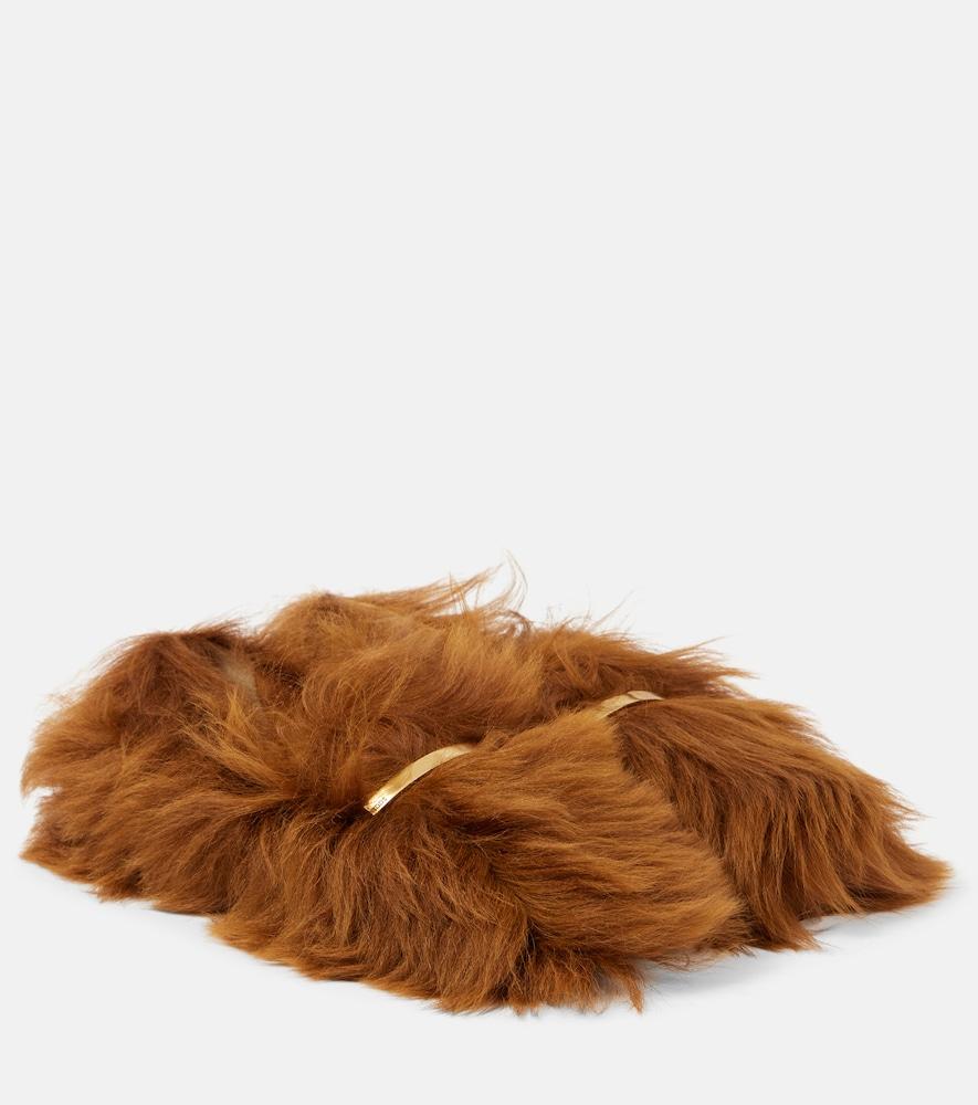 tod's gommino shearling moccasins
