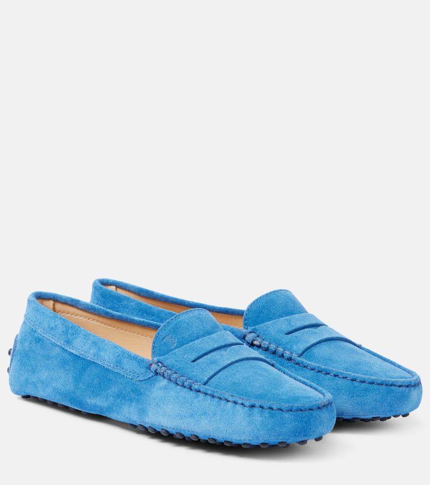 tod's gommino suede driving shoes