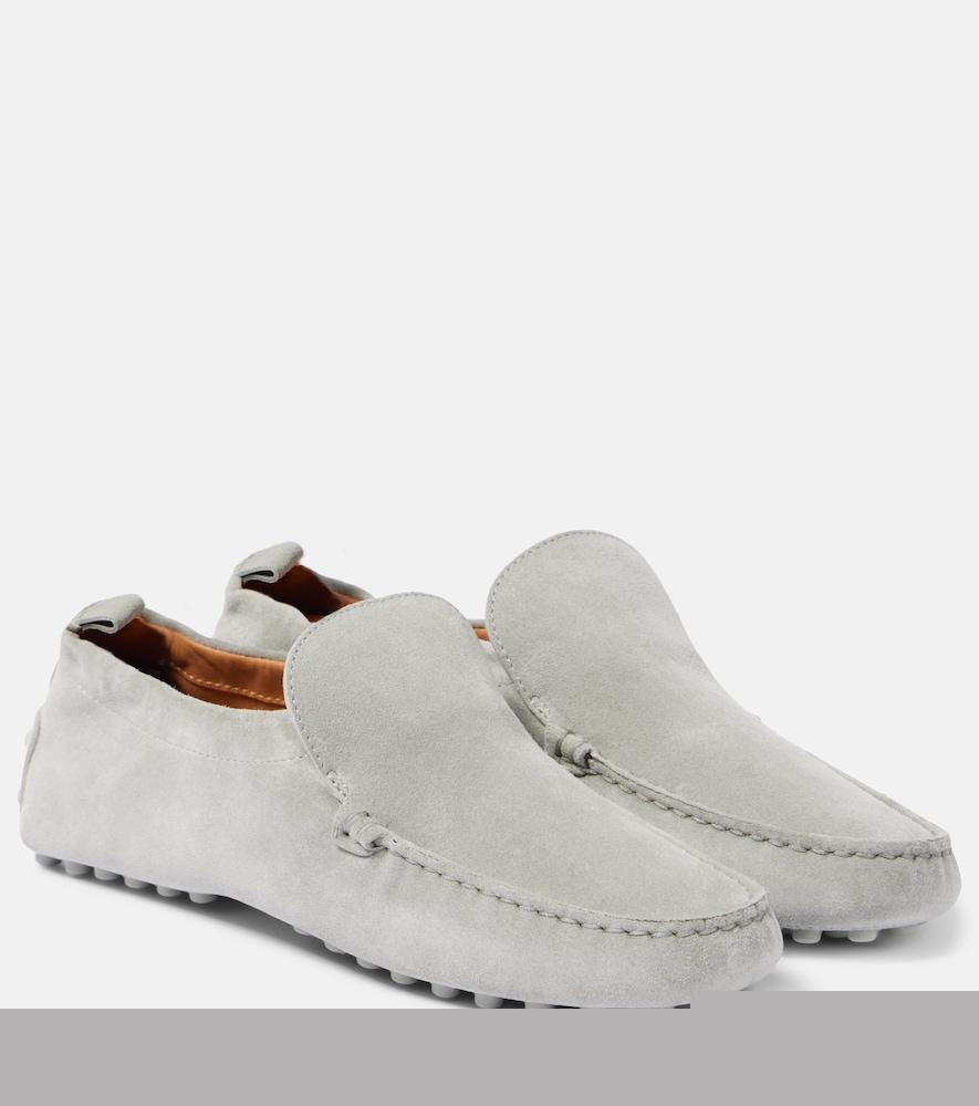 tod's gommino suede driving shoes