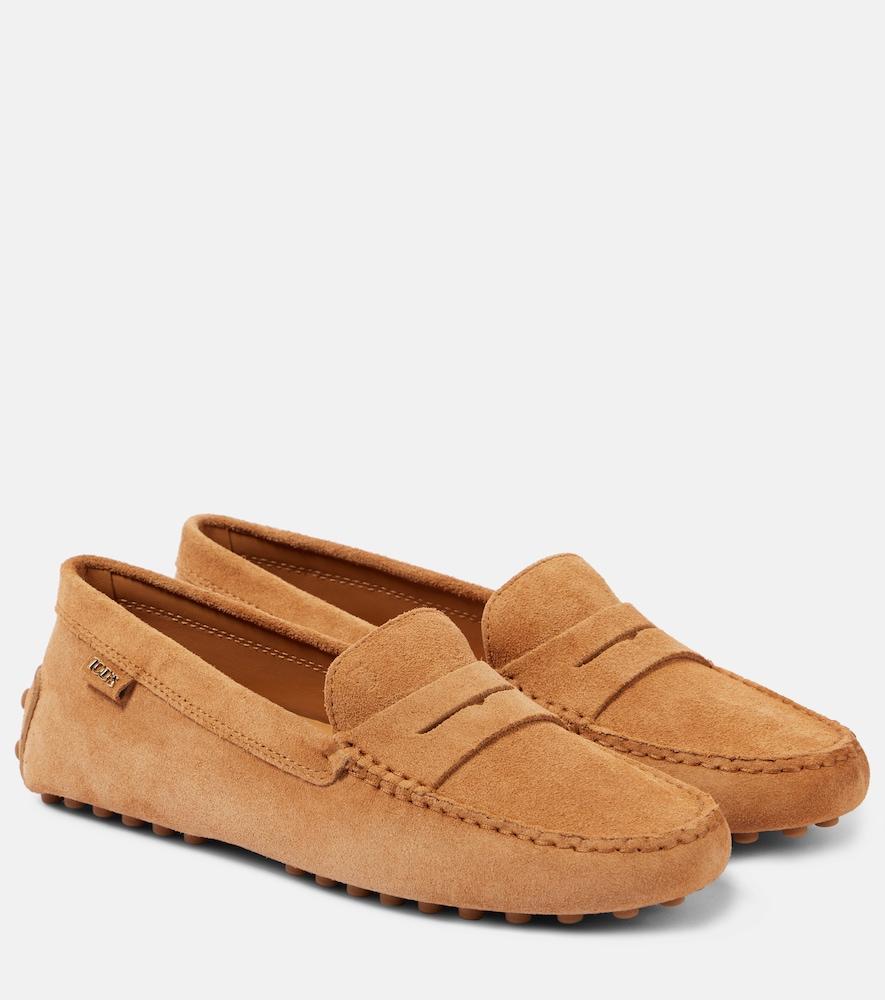 tod's gommino suede driving shoes