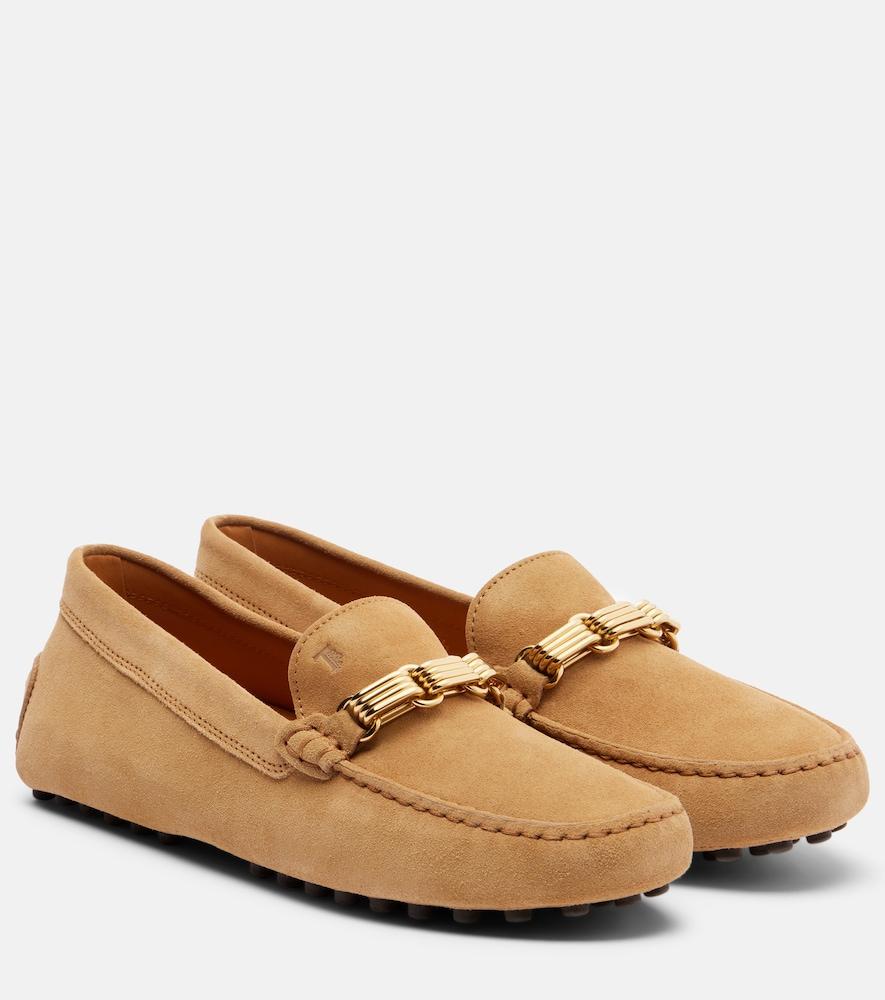 tod's gommino suede driving shoes