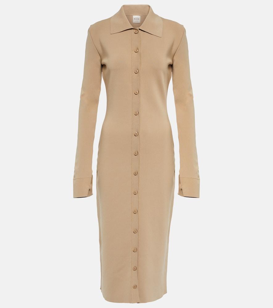 tod's knit shirt dress
