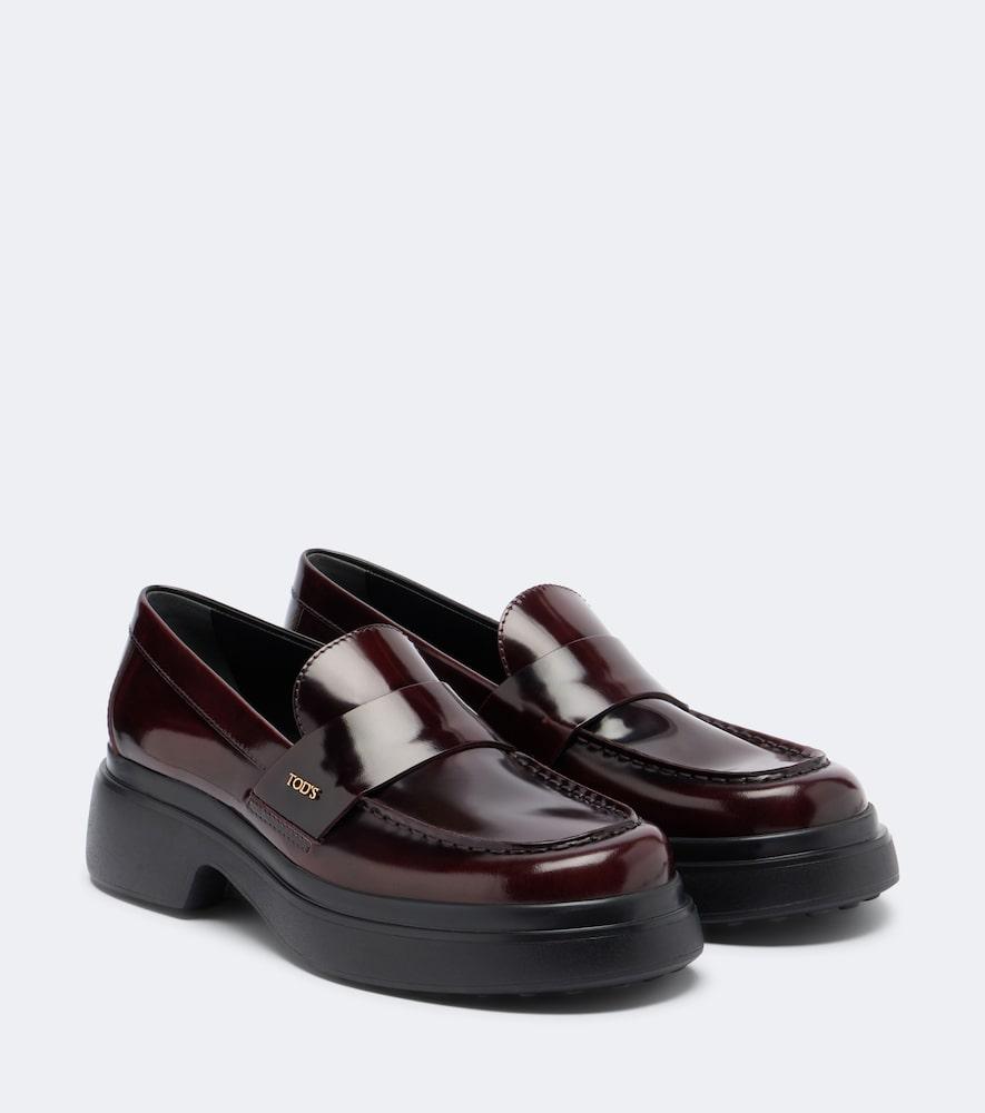 tod's leather loafers