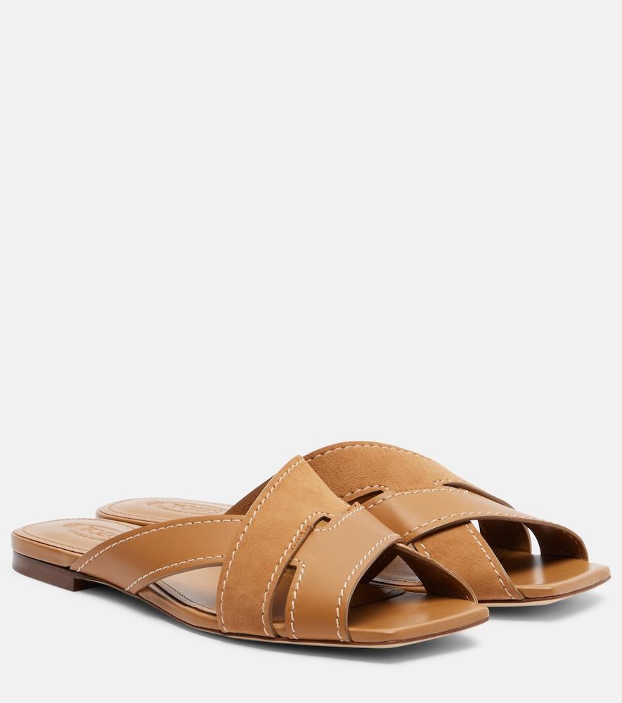 tod's leather slides