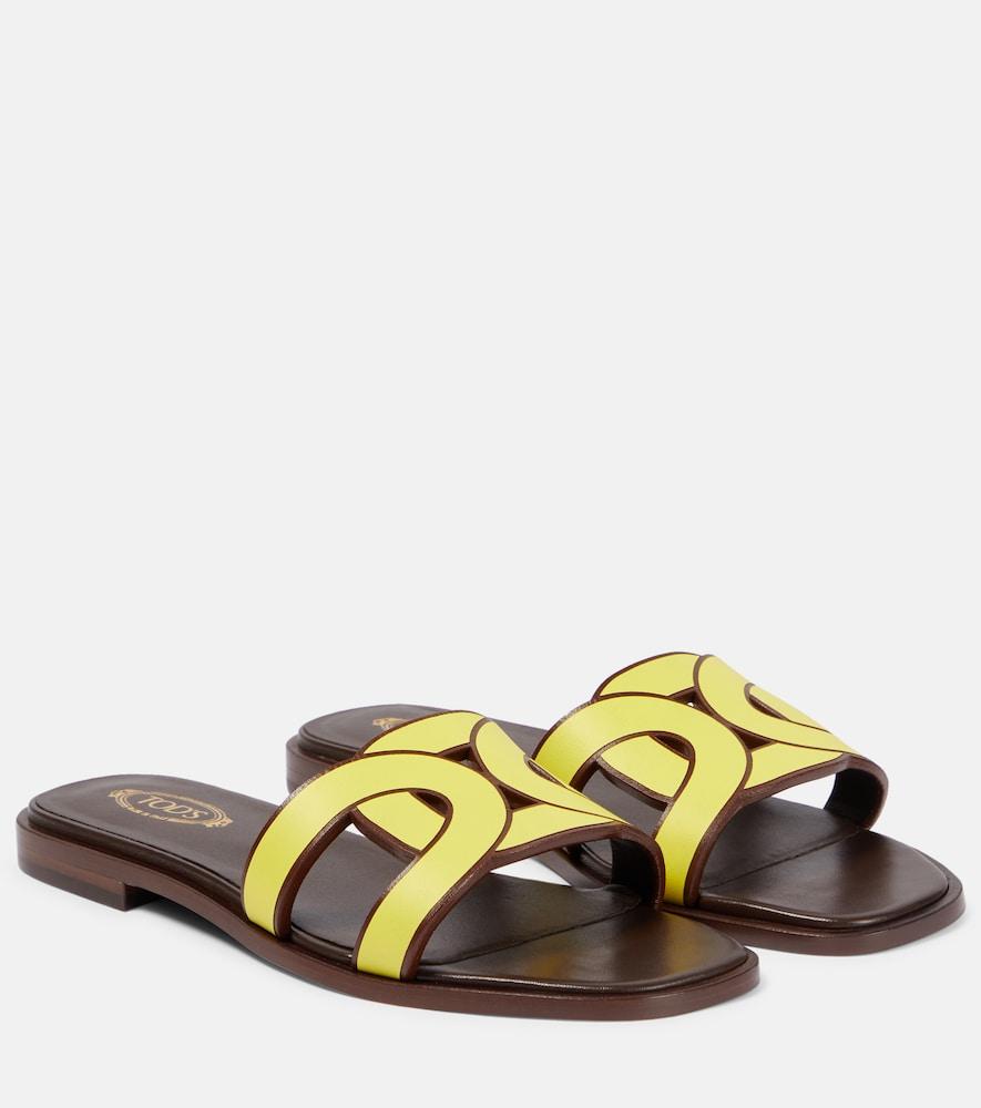 tod's leather slides