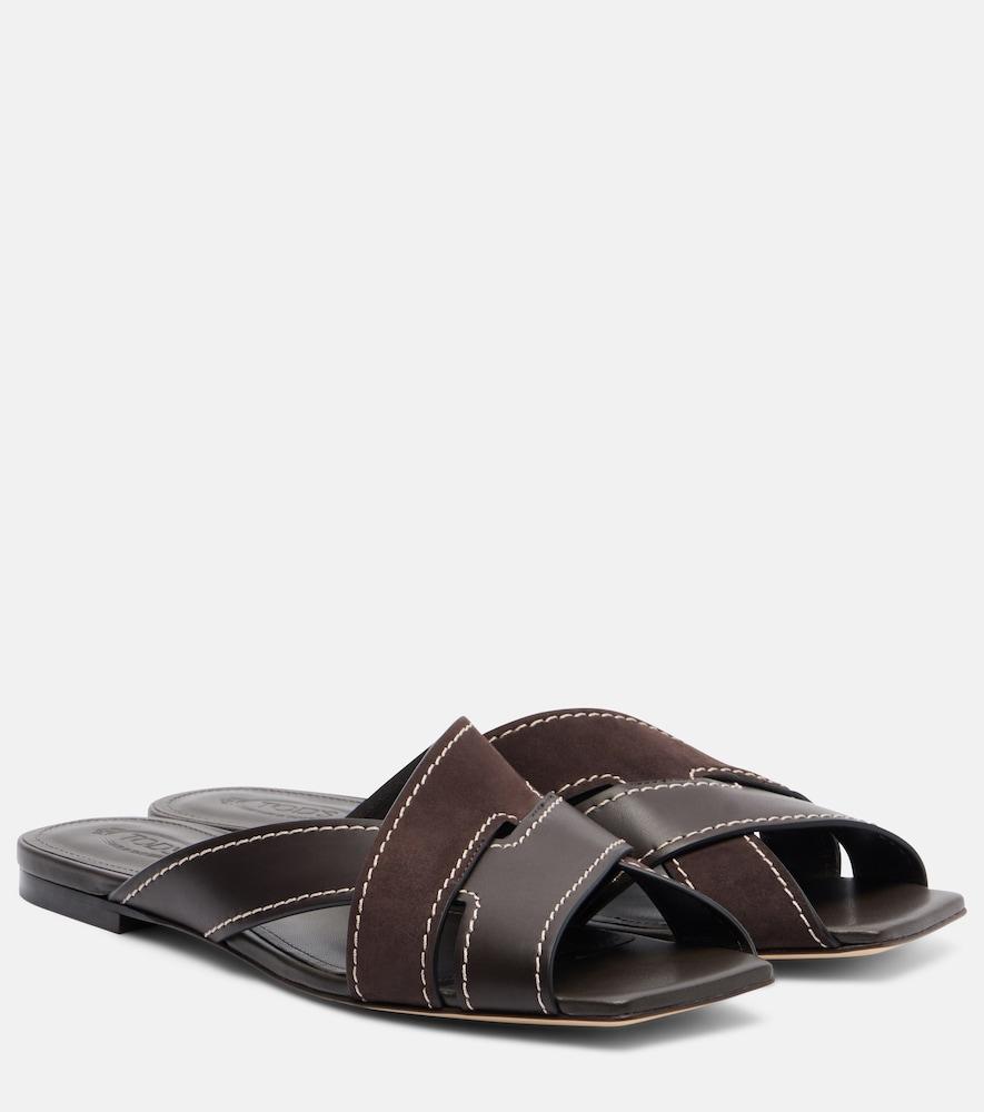tod's leather slides