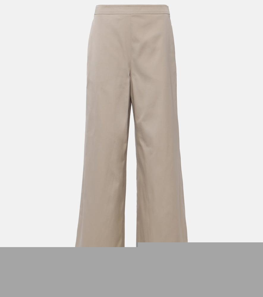 tod's mid-rise wide-leg pants