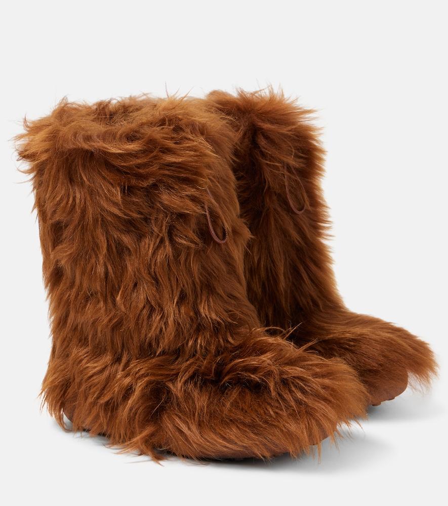 tod's shearling ankle boots