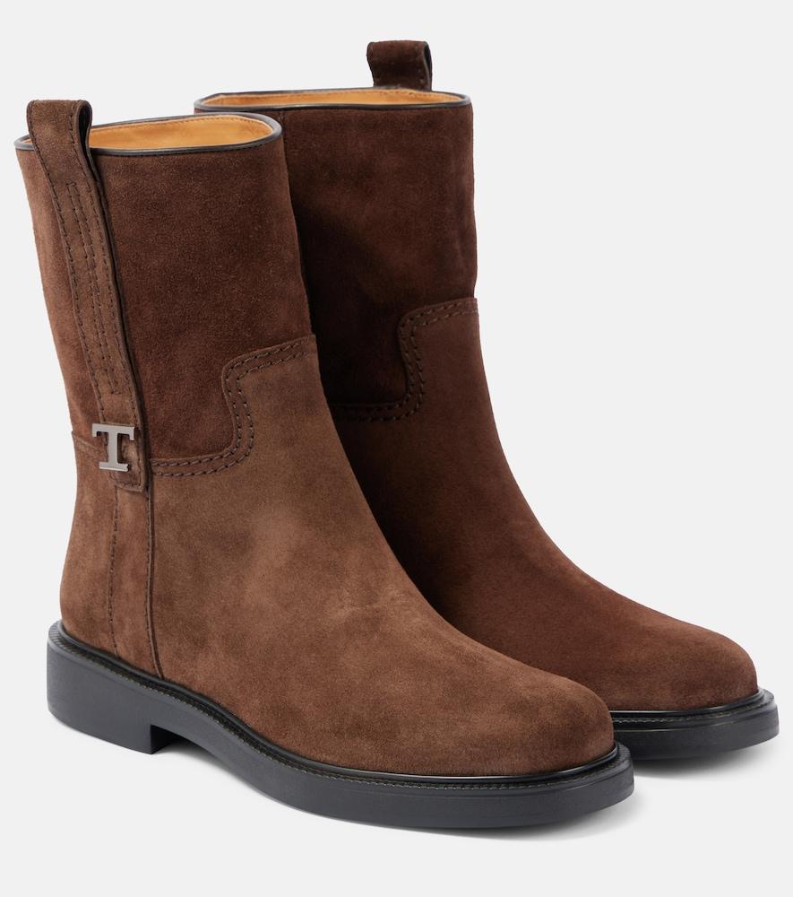 tod's suede ankle boots