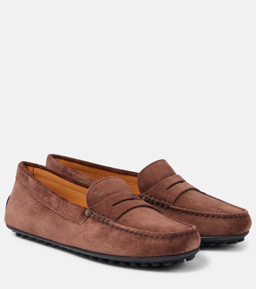 tod's suede driving shoes