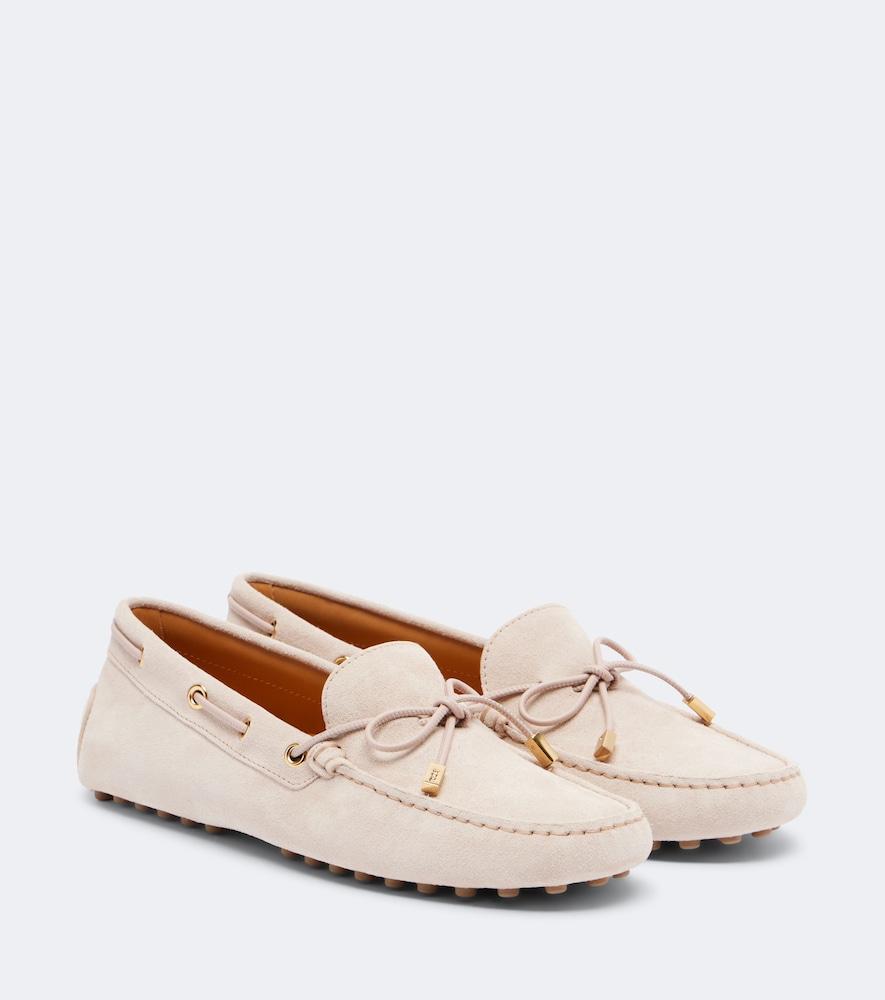 tod's suede driving shoes