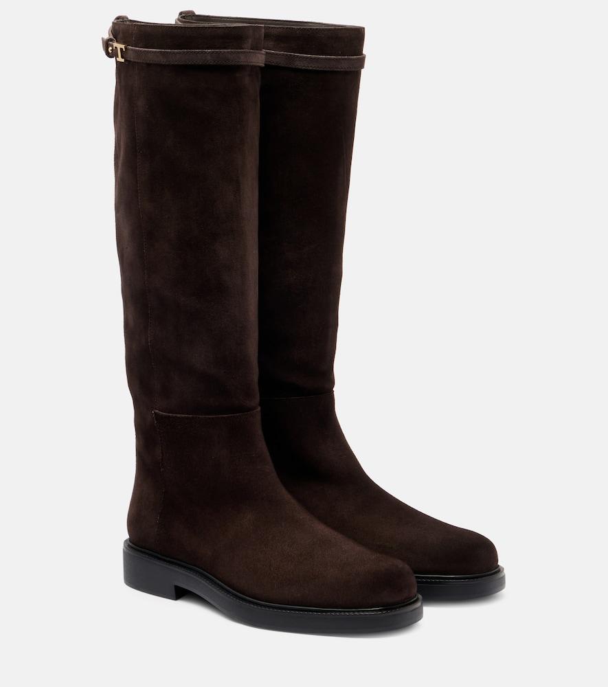 tod's suede knee-high boots