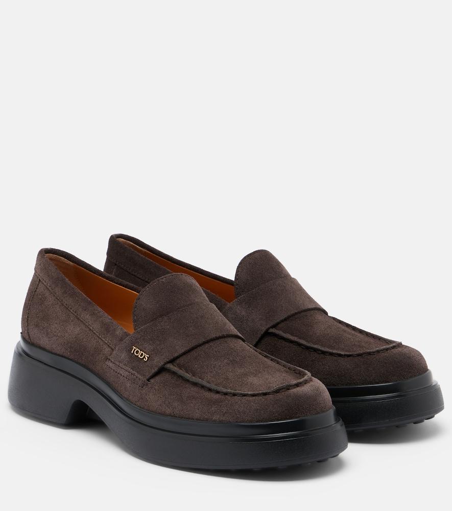 tod's suede loafers