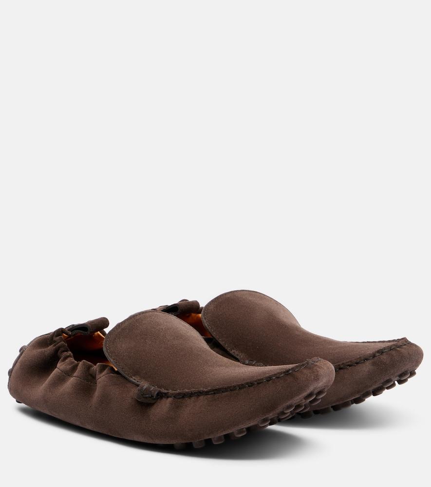 tod's suede loafers
