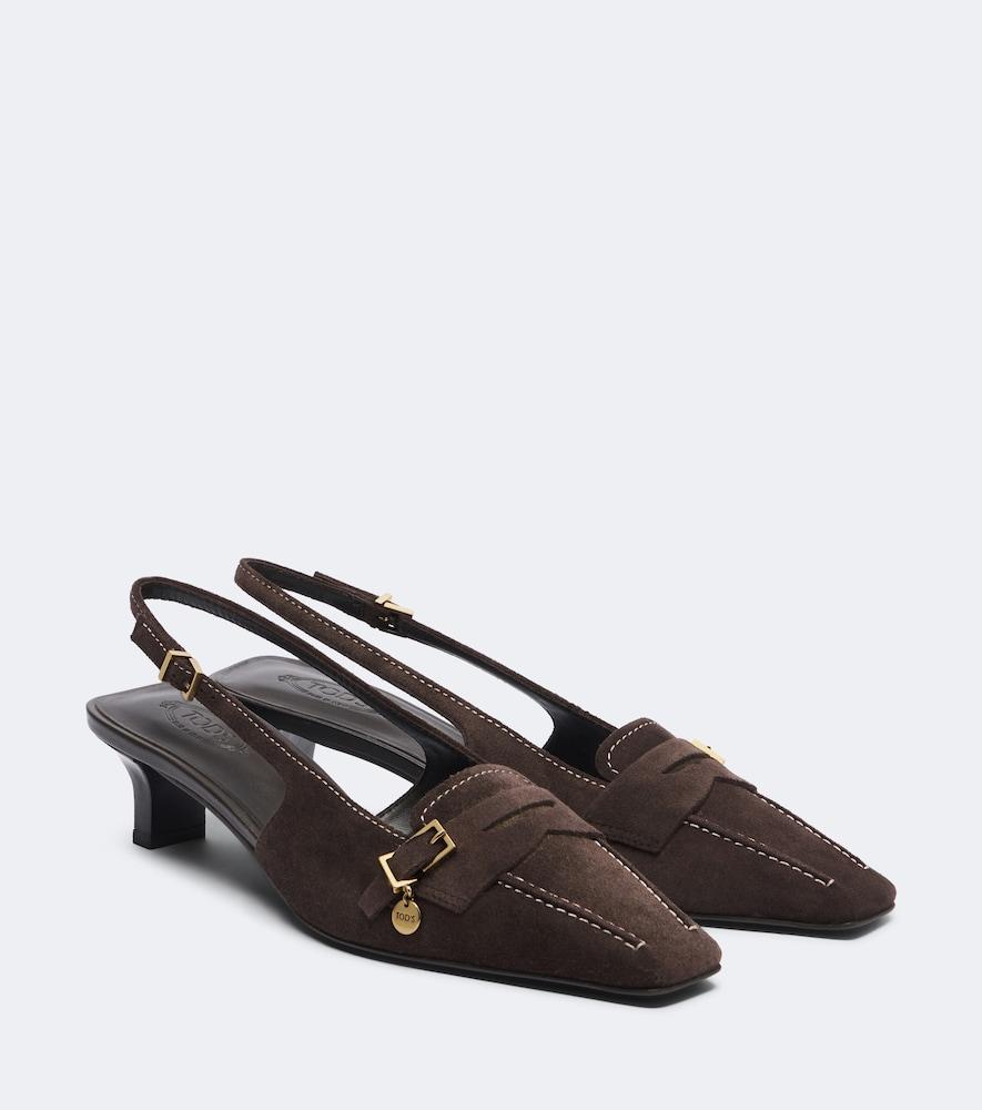tod's suede slingback pumps